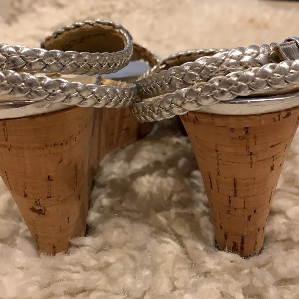 Via Neroli Cork Wedge Heels - Picture 6 of 11